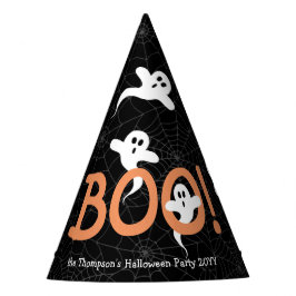 ブー！かわいい不気味幽霊のトリック、おごり、ハロウィーン パーティーハット