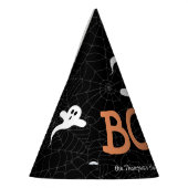 ブー!かわいい不気味幽霊のトリック、おごり、ハロウィーン パーティーハット (左)