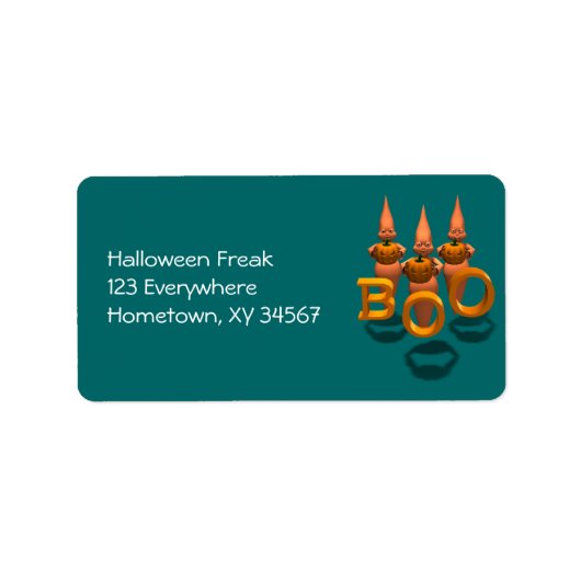 ブー!かわいい女の子3人 ラベル (正面)