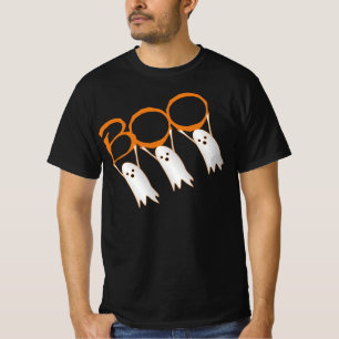 ブー!かわいい幽霊ハロウィーン Tシャツ