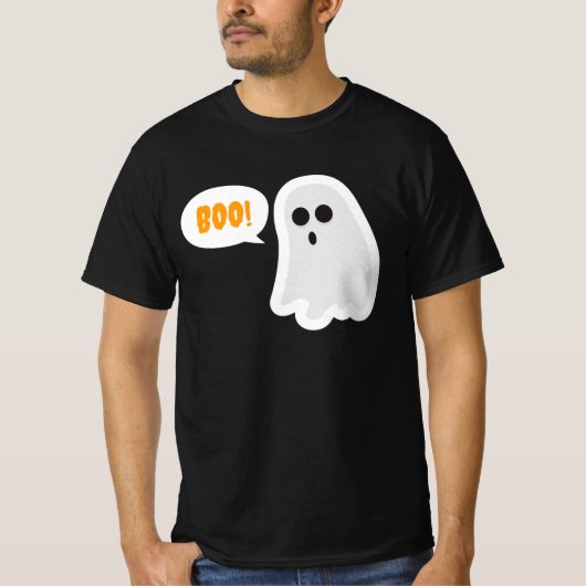ブー！かわいい幽霊ハロウィーンTシャツ Tシャツ (正面)