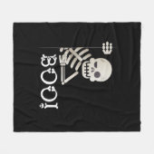 ブー!かわいい隠しピーカブー怖いキッズハロウィンケーキ フリースブランケット (正面(横))