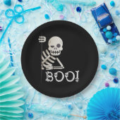 ブー！かわいい隠しピーカブー怖いキッズハロウィンケーキ ペーパープレート (パーティー)