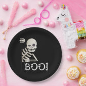 ブー！かわいい隠しピーカブー怖いキッズハロウィンケーキ ペーパープレート (パーティー)