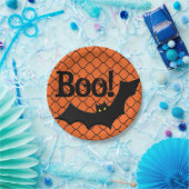 ブー！こうもりハローウィンパーティ ペーパープレート (パーティー)