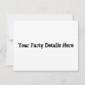 ブー！こうもりハローウィンパーティ 招待状 (裏面)