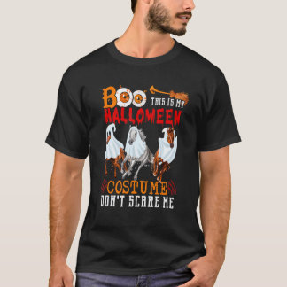 ブー これが私のハロウィンコスチュームです 三頭の馬 ブー Tシャツ