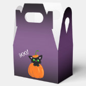 ブー！カボチャのハロウィーンのお願い箱に入った猫 フェイバーボックス (オープン)