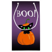 ブー！カボチャの抱き枕 スモールペーパーバッグ (裏面)