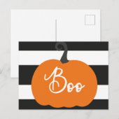 "ブー"カボチャハローウィンパーティ ポストカード (正面/裏面)