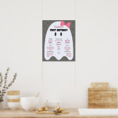 ブー!ガールズハロウィーン1stバースデーマイルストーンポスター ポスター (キッチン)