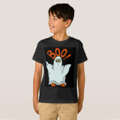 ブー!キッズダークTシャツ Tシャツ (正面フル)