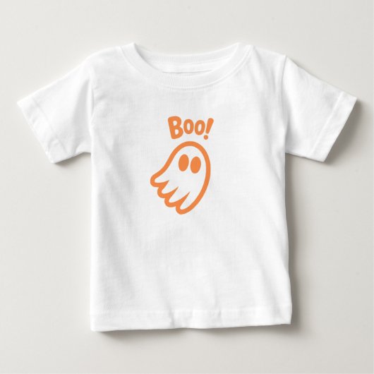 ブー!キッズハロウィンデザイン ベビーTシャツ (正面)