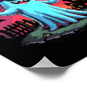 ブー！ゲームオン！制御不気味器Hを有するゲーマー幽霊 ポスター (角)