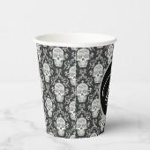ブー！ゴシックスカルダマスク紙カップ 紙コップ (右)