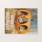 ブー·ジャック·オ·ランタンの中のチマンク ジグソーパズル (横)