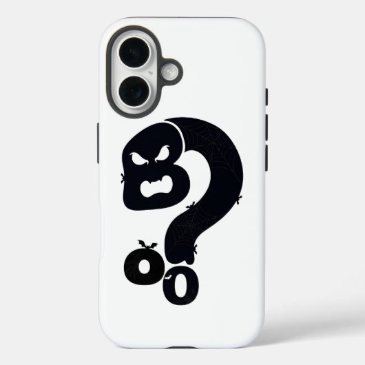 ブー スカル 疑問符 Case-Mate iPhoneケース (裏面)