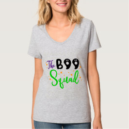 ブー・スクワッドTシャツ かわいいハロウィンTシャツ Tシャツ
