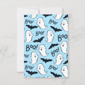 ブー！セカンドバースデーパーティハロウィーン招待状 招待状 (裏面)