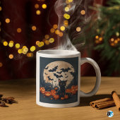 ブー!ダークハロウィーンテーマギフトデザイン コーヒーマグカップ