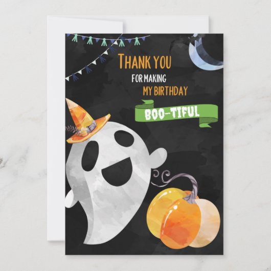 ブー・デイ・サンキューカード 招待状 (正面)