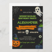 ブー・デイ・バッシュ | 可愛不気味いパーティー 招待状 (正面/裏面)