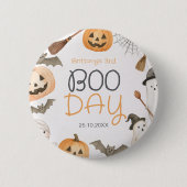 ブー・デー ハロウィン お誕生日おめでとう 缶バッジ (正面)