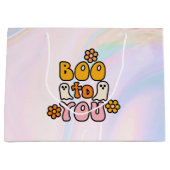 ブー・トゥ・ユー かわいいハロウィン ラージペーパーバッグ (正面)