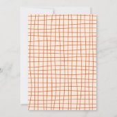 ブー！トレンディー手描きスケッチハローウィンパーティ 招待状 (裏面)