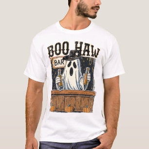 ブー・ハウ・レトロ・ウェスタン・ハロウィン Tシャツ
