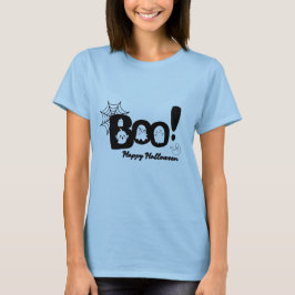 ブー!ハッピーハロウィン 女性用Tシャツ Tシャツ
