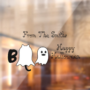 ブー ハッピー ハロウィン かわいい ウィンドウサイン