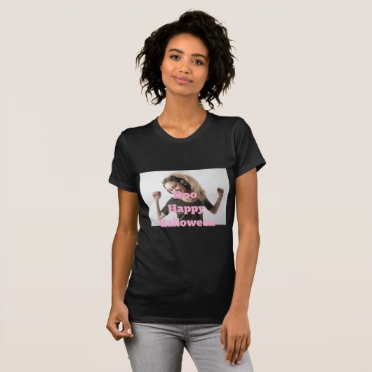 ブー ハッピー ハロウィン Tシャツ (正面フル)