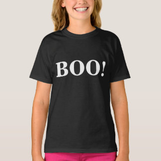 ブー!ハロウィンはっきりしたの手紙で Tシャツ