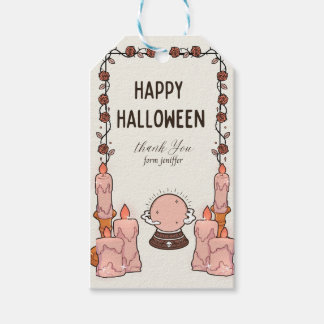 ブー！ハロウィンガーリー誕生日ガールパーティートリートGif ギフトタグ