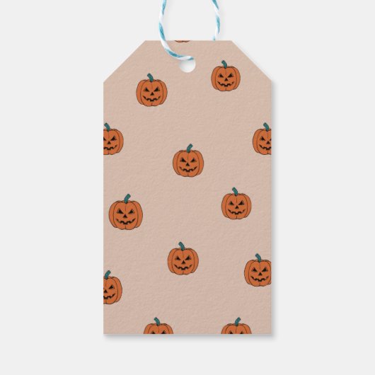 ブー！ハロウィンガーリー誕生日ガールパーティートリートGif ギフトタグ (裏面)