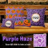 ブー！ハロウィンパーソナライズされたパープルブラックこうもり コーヒーマグカップ