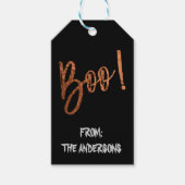 ブー！ハロウィンモダンハロウィーンギフトラベル ギフトタグ (正面)