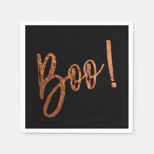ブー！ハロウィンモダンハロウィーンナプキン スタンダードカクテルナプキン (正面)