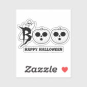 ブー!ハロウィン幽霊カスタムカットビニールシール シール (シート)