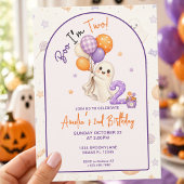 ブー!ハロウィン2歳の誕生日招待状 招待状