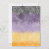 ブー ハロウィン ゴースト １位 ２位 ３位 ４位 ５位 バースデー 招待状 (裏面)