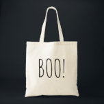 ブー！ハロウィーンの子供たちはバッグを扱う。シンプルタイポグラフィ トートバッグ<br><div class="desc">ブー！キッズハロウィーントリートバッグ。</div>