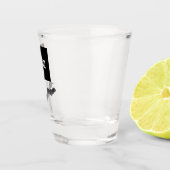 ブー!ハロウィーンショットグラス | 黒不気味こうもりパーティー ショットグラス (右)