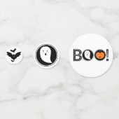 ブー！ハロウィーンテーブル紙吹雪 コンフェッティ (正面)