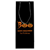 ブー！ハロウィーンパンプキンス抱き枕 ワインギフトバッグ (裏面)
