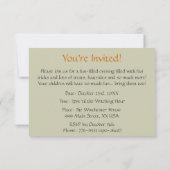 ブー!ハロウィーンヴィンテージ 招待状 (裏面)