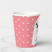 ブー！ハロウィーン幽霊ガールピンク誕生日紙カップ 紙コップ (右)