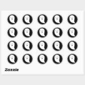 ブー！ハロウィーン幽霊シール ラウンドシール (シート)