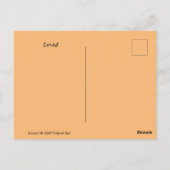 ブー！ハロウィーン用挨拶はがき ポストカード (裏面)